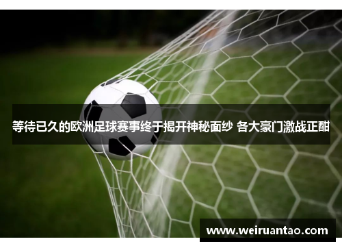 等待已久的欧洲足球赛事终于揭开神秘面纱 各大豪门激战正酣